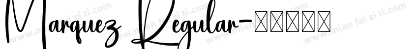 Marquez Regular字体转换